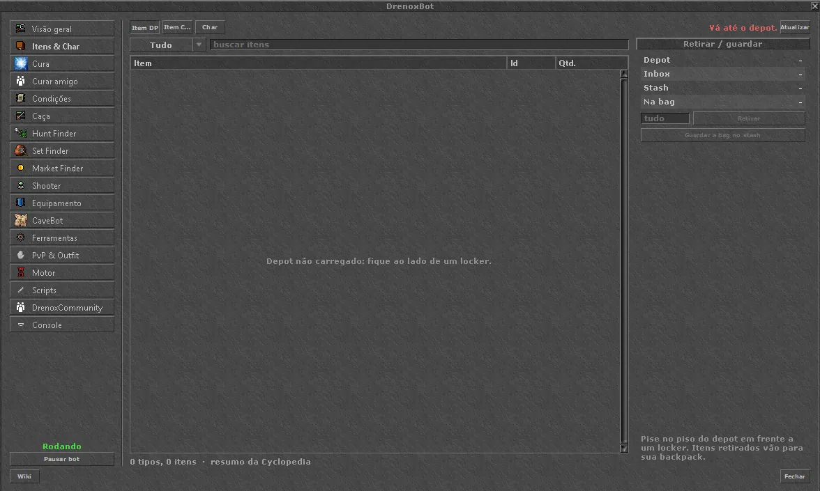 Items and Char tab going through Item DP, Item Char and Char